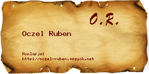 Oczel Ruben névjegykártya